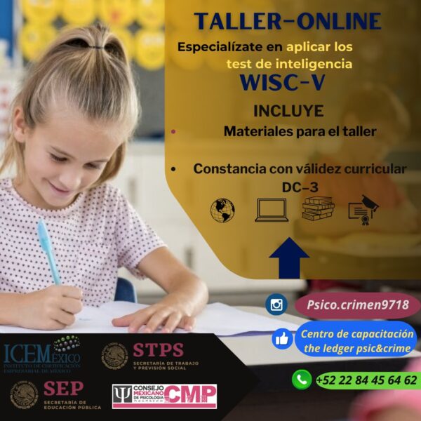 Taller Intensivo WISC-V /Escala Wechsler de Inteligencia para Niños