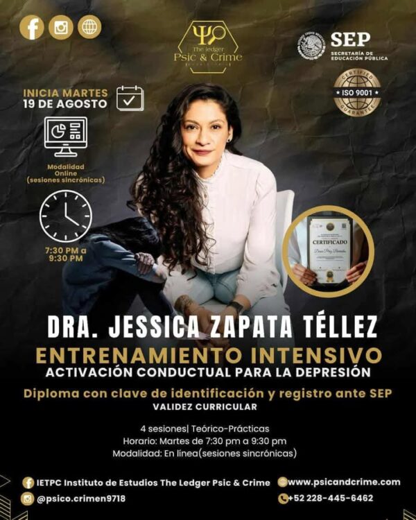 ENTRENAMIENTO ONLINE: ACTIVACIÓN CONDUCTUAL PARA LA DEPRESIÓN